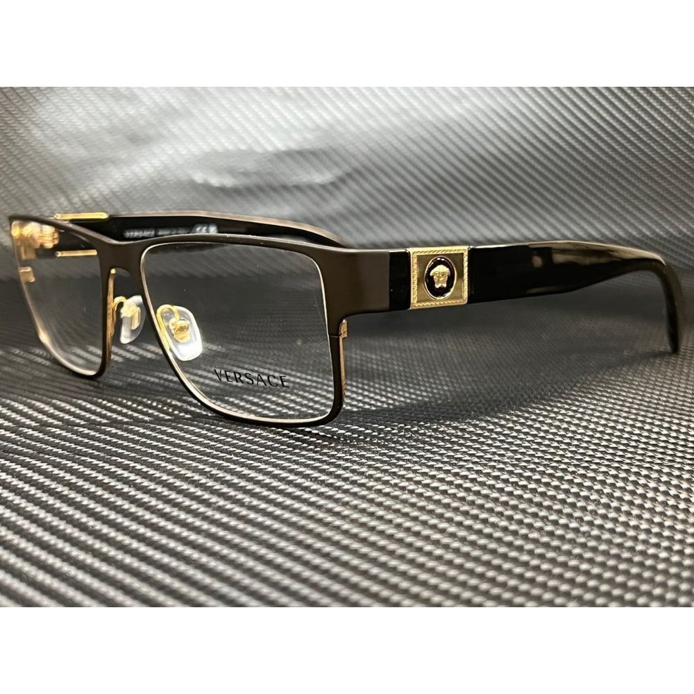 Versace Matte Black Men's 55mm Eyeglasses